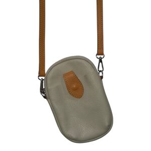 Divina Firenze Italy cream pebbled leather crossbody travel bag NWOT